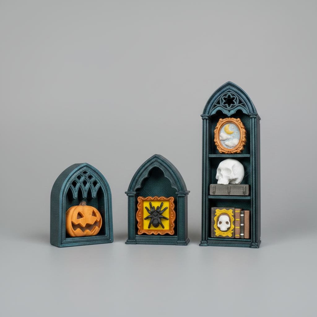 Gothic Shelf of Curiosities Fidget Clicker