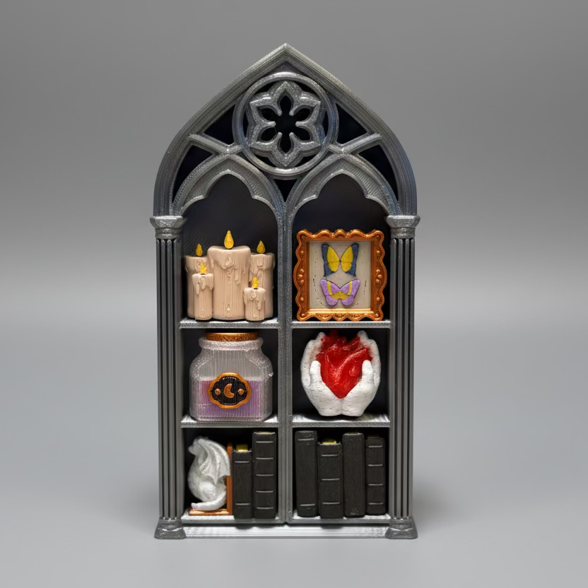 Gothic Bookcase Fidget Clicker