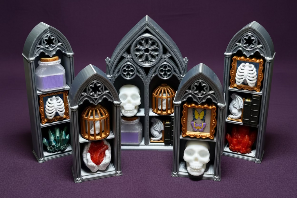 Gothic Shelf of Curiosities Fidget Clicker