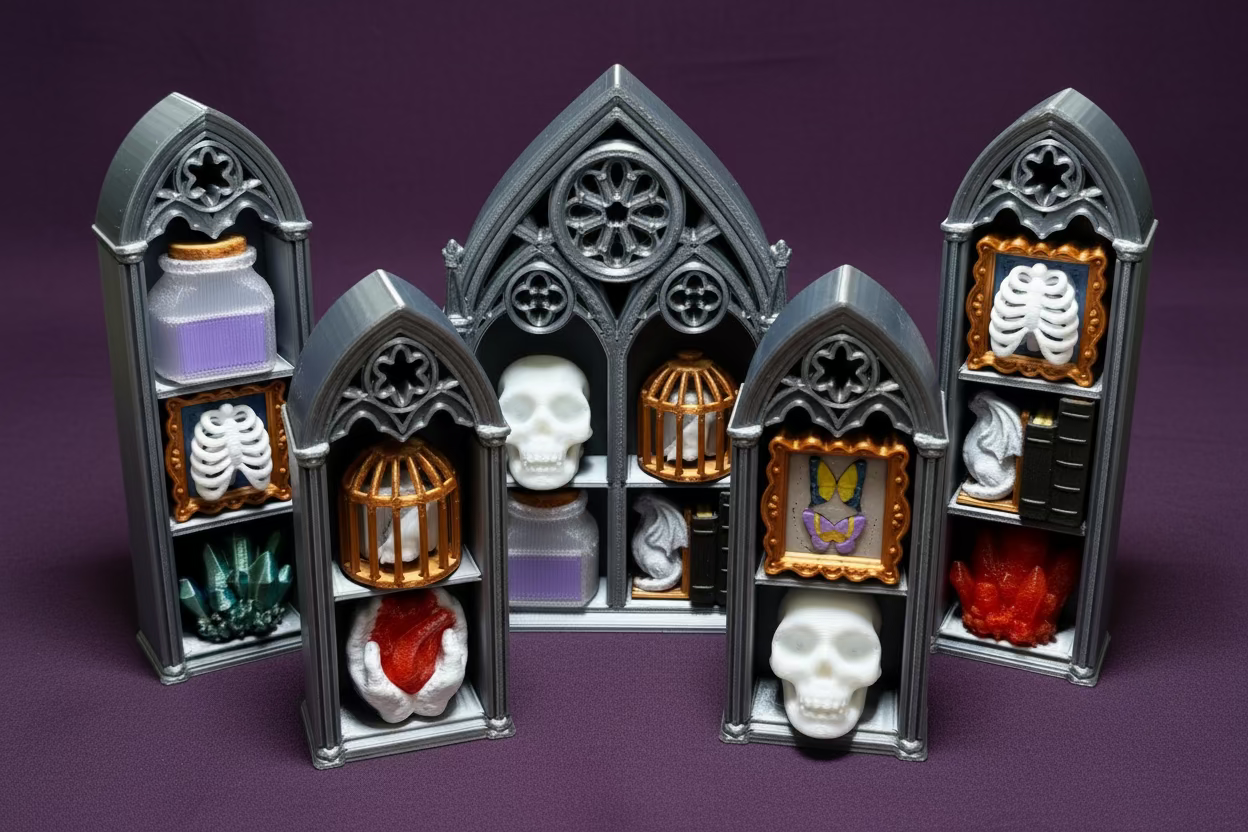 Gothic Shelf of Curiosities Fidget Clicker