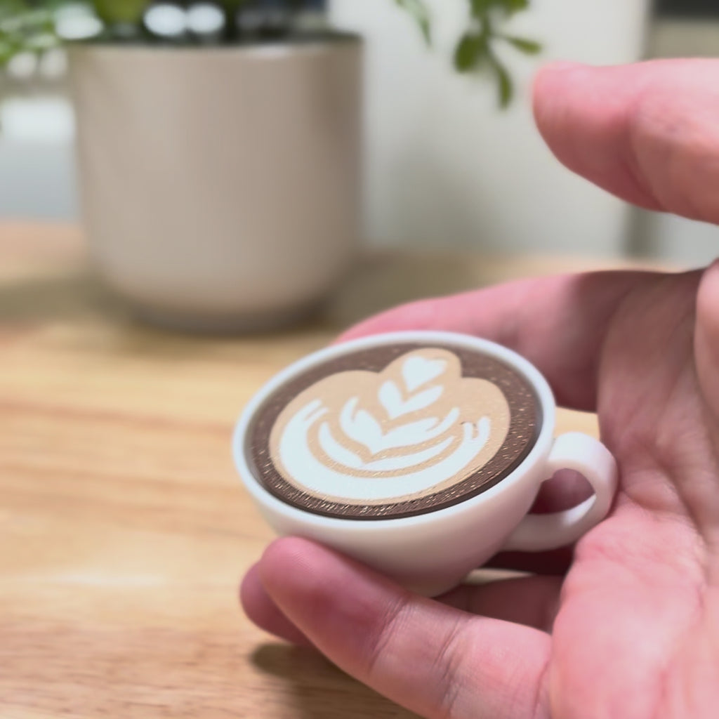 Cozy Cafe Latte Fidget Clicker